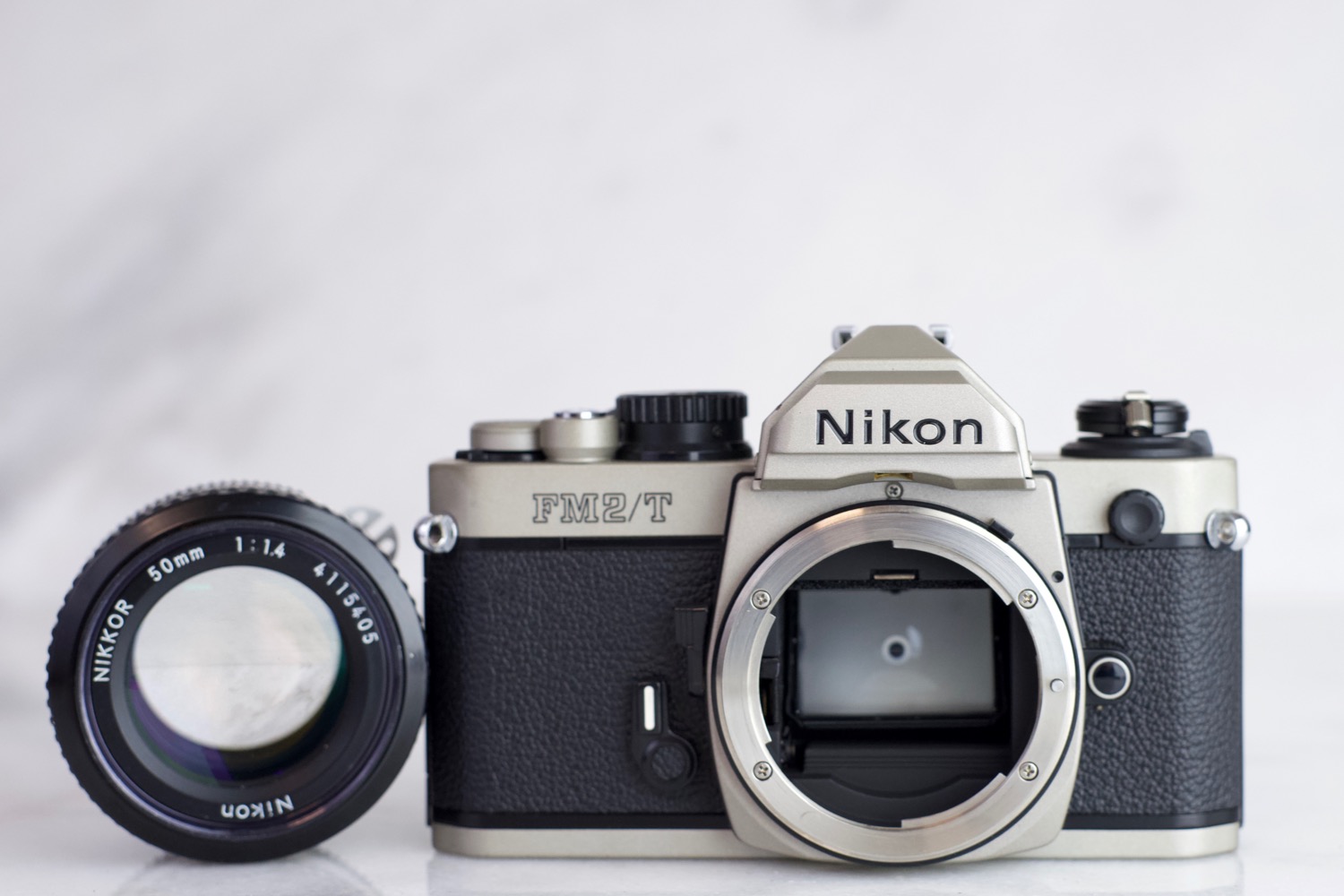Nikon FM2/T 35mm Film SLR Camera with Nikon Nikkor 50mm F/1.4 Fast 